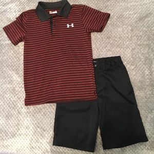 Under Armor Polo and Shirt set- Size 6